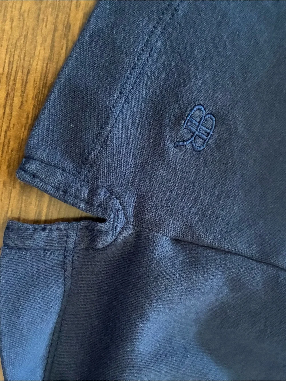 Banana Republic Men's Polo Shirt XL Blue 100% Cotton Short Sleeve 1/4 Button